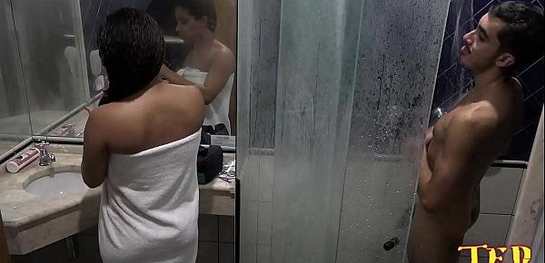  Depois da cena a Alessandra Carvalho não desiste faz uma pós cena no banheiro com Big Bambu - Jhonny Gab